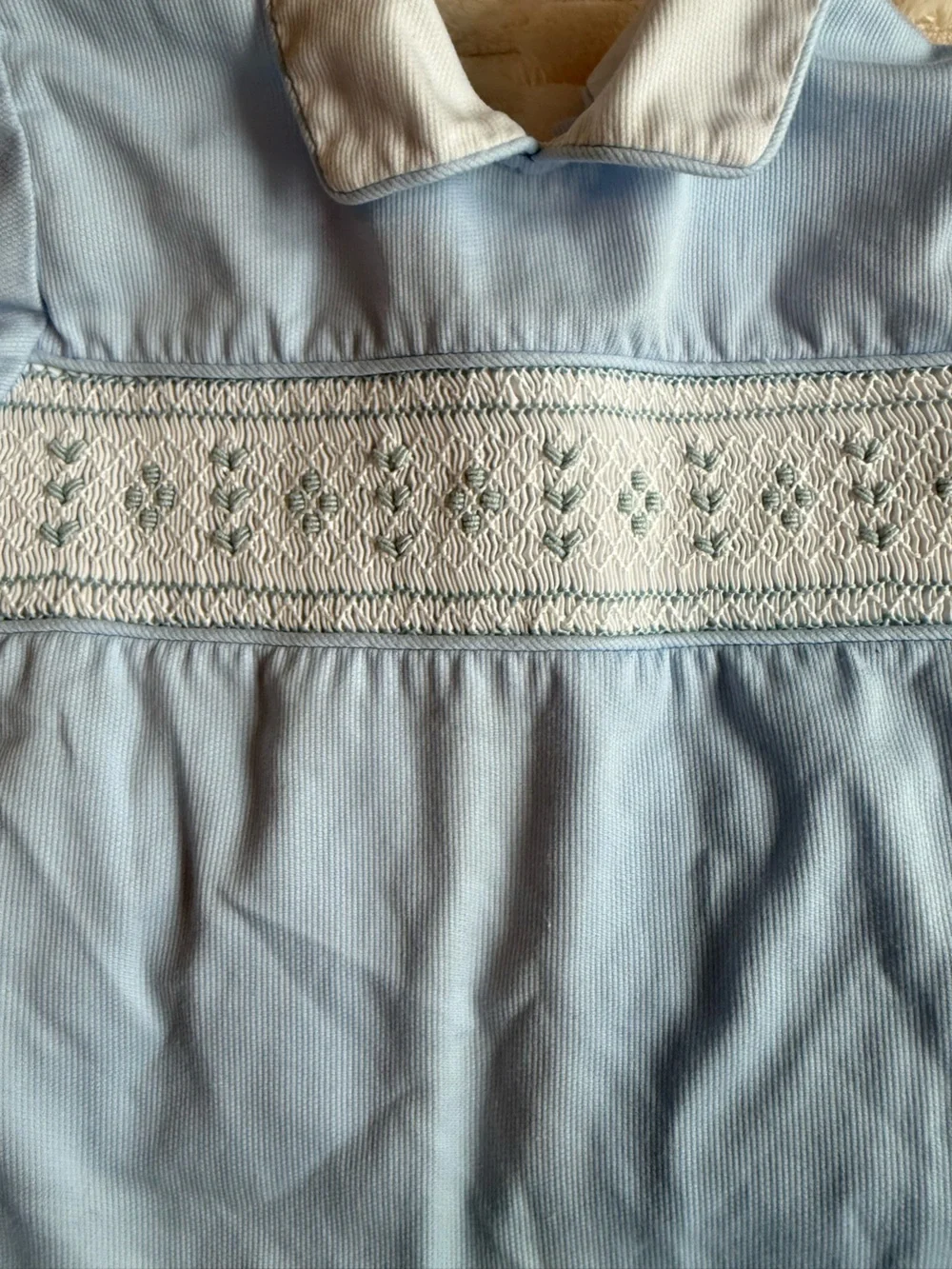 Little Bebe smocked blue top classic size 18 mo
